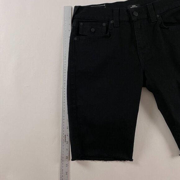 NWT True Religion Ricky Relaxed Straight Jean Shorts Men's 31 Measures 34 Black - Picture 13 of 15